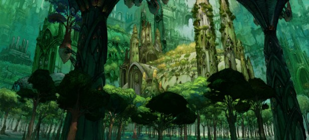 An elven city nestled within the Feywild, Image by Wizards of the Coast