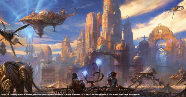 The sprawling world of Kaladesh, Image by Wizards of the Coast