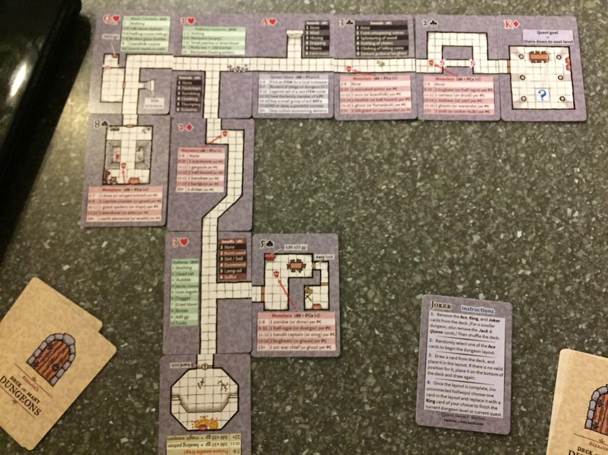 [Death By Review] Need instant dungeons? Try a Deck of Many Dungeons ...